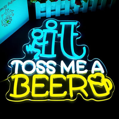 Letrero neón LED regulable para bar pub fiesta