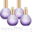 4 Botellas Vidrio Morado 3.4oz Atomizador Perfume Recargable