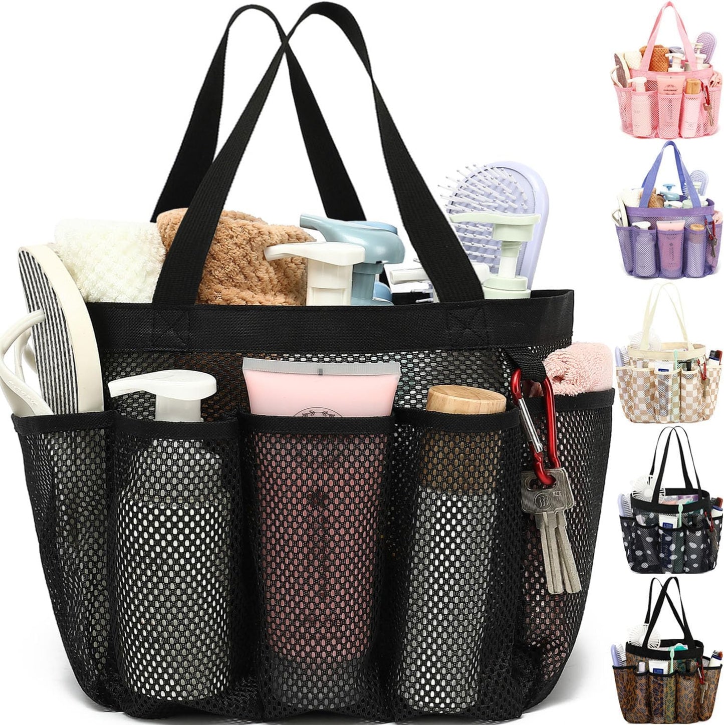 Organiz. ducha malla 8 bolsillos dormitorio