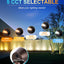 Luz LED exterior 9W 5CCT 12V con soporte impermeable