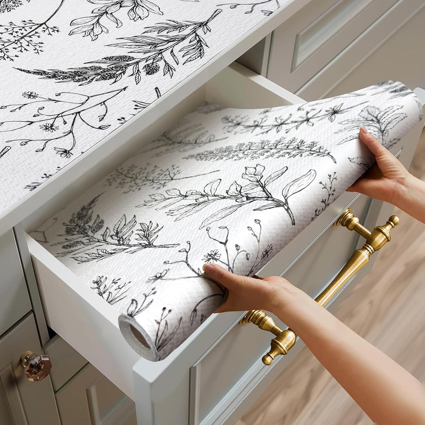 Forro estante cocina no adhesivo antiderrap impermeable
