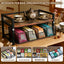 Soporte bolsas té madera metal 8 compartimentos encimera