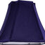 Pantalla lámpara cuadrada azul 6.5x13.2" seda sintética