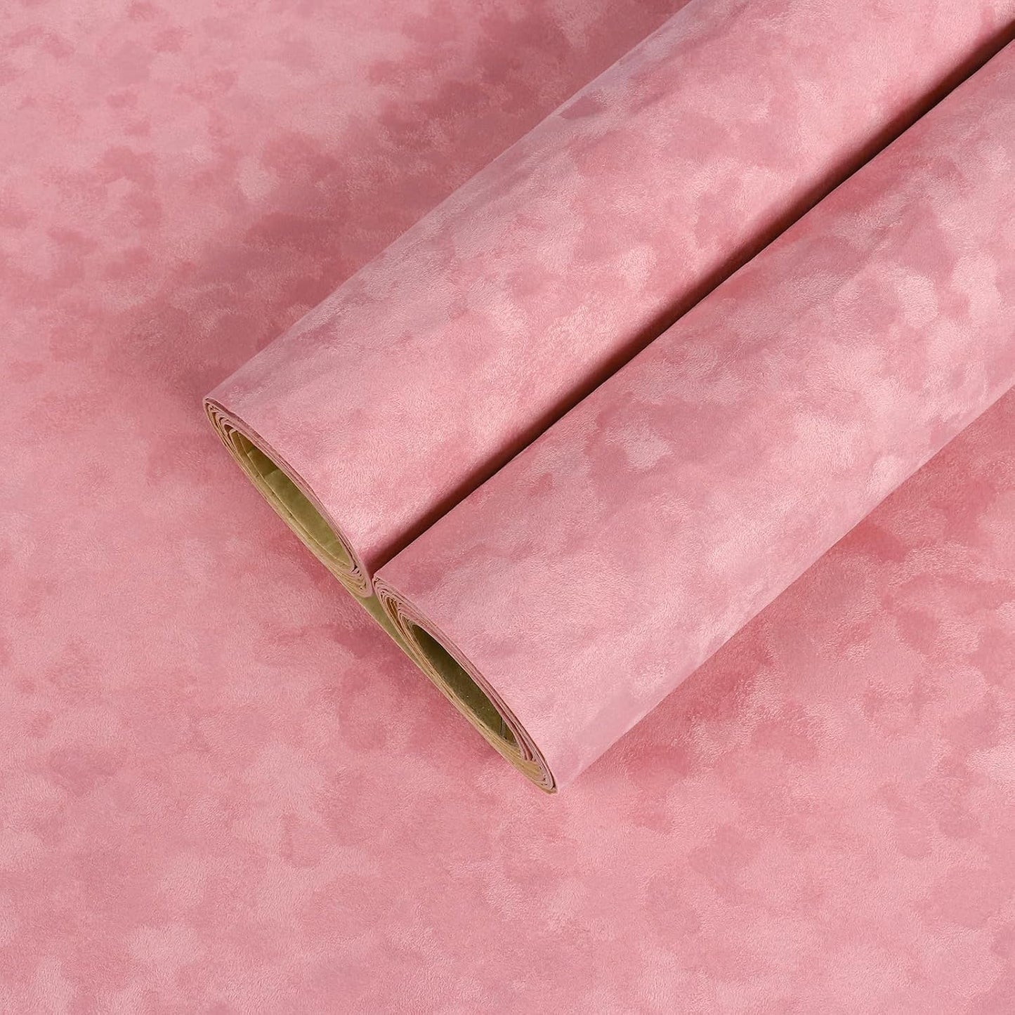 Forro terciopelo flocado autoadhesivo rosa 12x100"