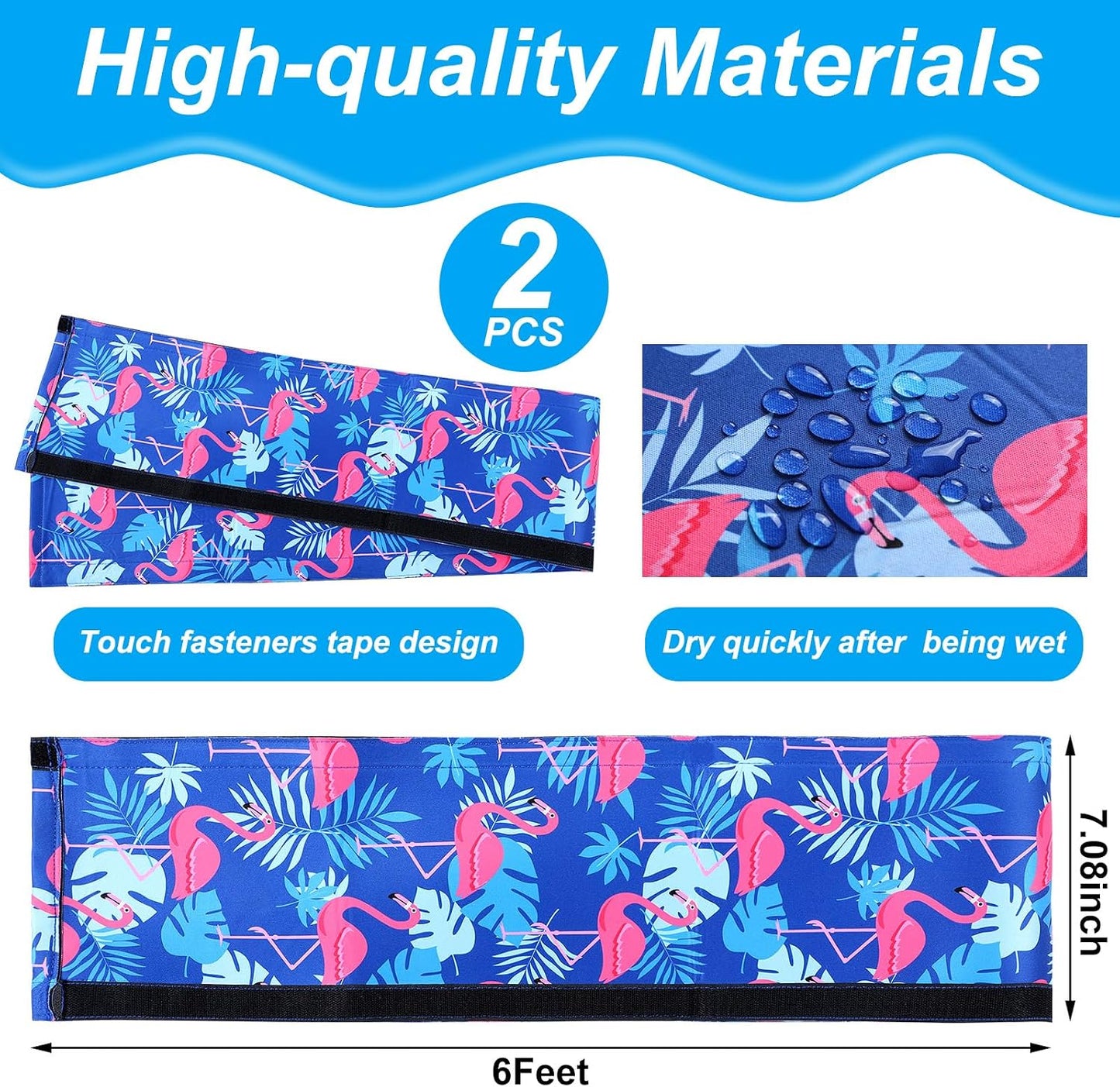 Cubierta pasamanos piscina 6ft antiderrap estampado flamenco