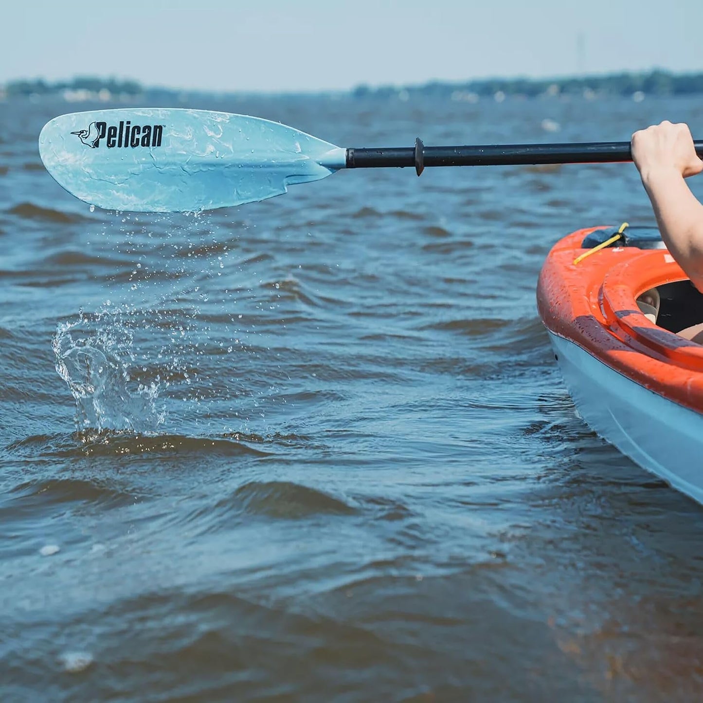 Remo Kayak Pelican con Mango Aluminio Cuchillas Fibra Vidrio