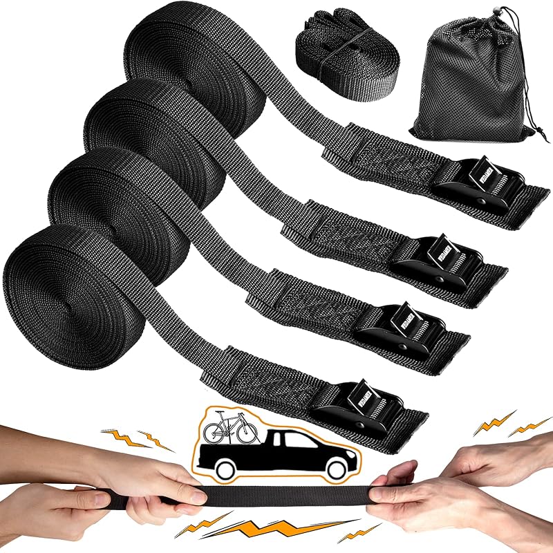 4 Correas amarre ajustables para kayak camión motocicleta barco
