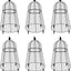 Cloche de alambre para plantas 13x20pulg