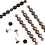 Clavos tapicería cobre antiguo 4pulg 7/16pulg 6.5yardas