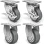 Ruedas giratorias placa 3" 1200lb set 4