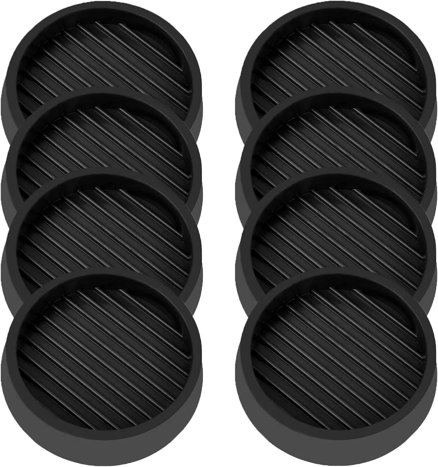 Copas ruedas goma redondas 3x3 antideslizantes para muebles