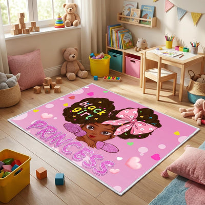 Alfombra para dormitorio de niña estilo princesa