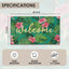 Tapete puerta hoja palma 17x30" camuflaje gris antiderrap