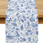 Camino Mesa Pascua Azul Toile de Jouy Decoración