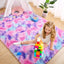 Alfombra suave arco iris para niñas 6x9ft dormitorio