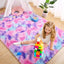 Alfombra suave arco iris para niñas 6x9ft dormitorio