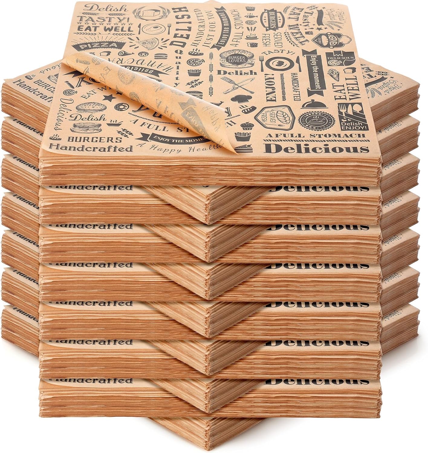 3600 Hojas Papel Encerado 30x30cm Resistente Grasa