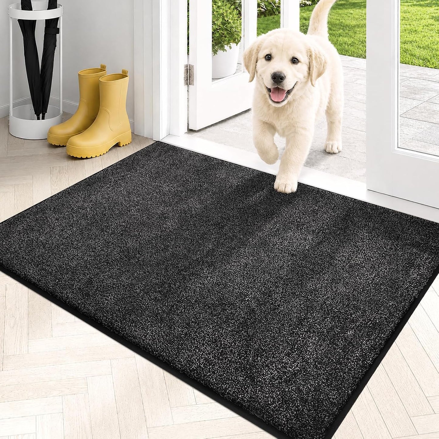 Tapete puerta antiderrap 24x35.5pulg color carbón