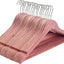 Perchas madera cedro rojo 18 pzas con gancho flexible