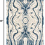Alfombra área rectangular 5x8ft azul/gris