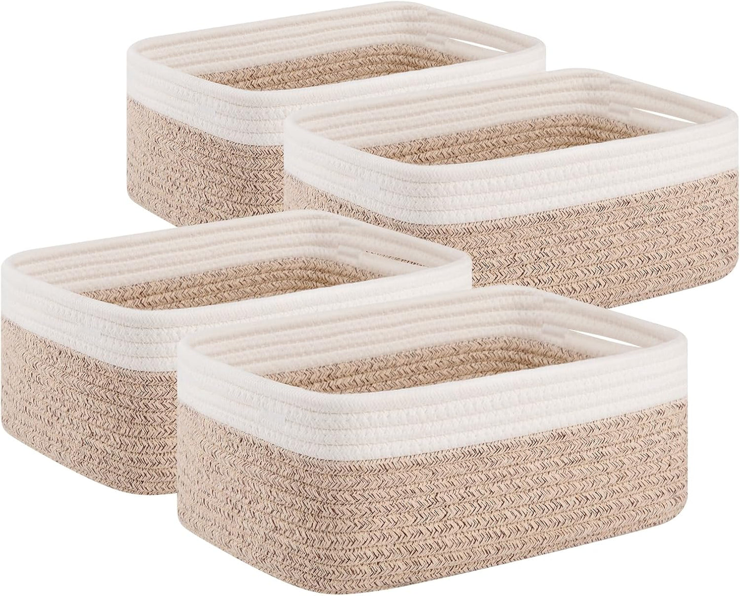 4 Cestas Almacenamiento Decorativas 11.8"