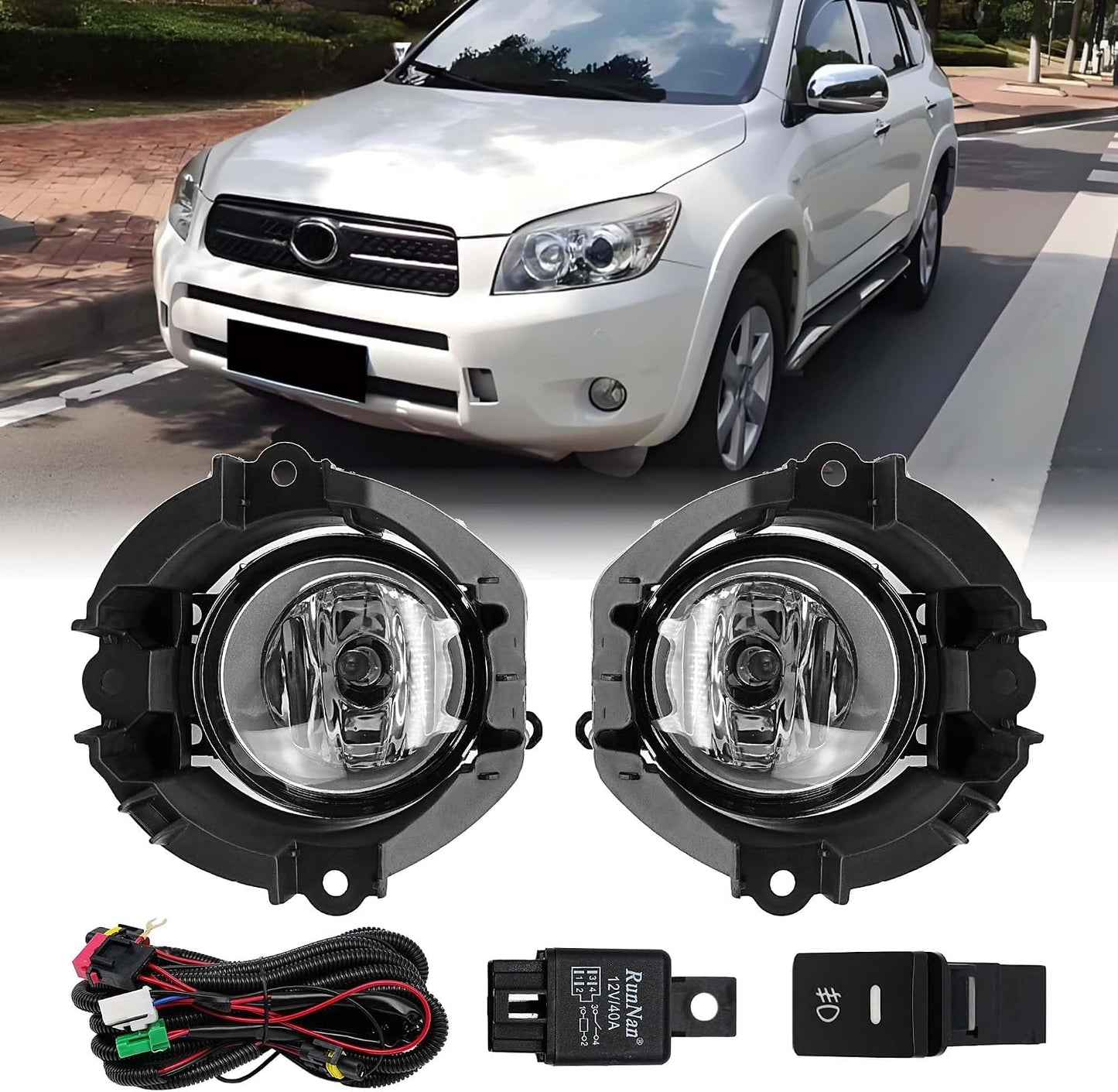 Lámparas antiniebla comp Toyota RAV4 con interruptor