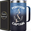 Taza café aislada regalo náutico para papá capitán