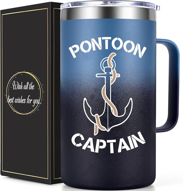 Taza café aislada regalo náutico para papá capitán