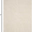 Alfombra Shag 5'3x7'6 color crema no pelusa sala