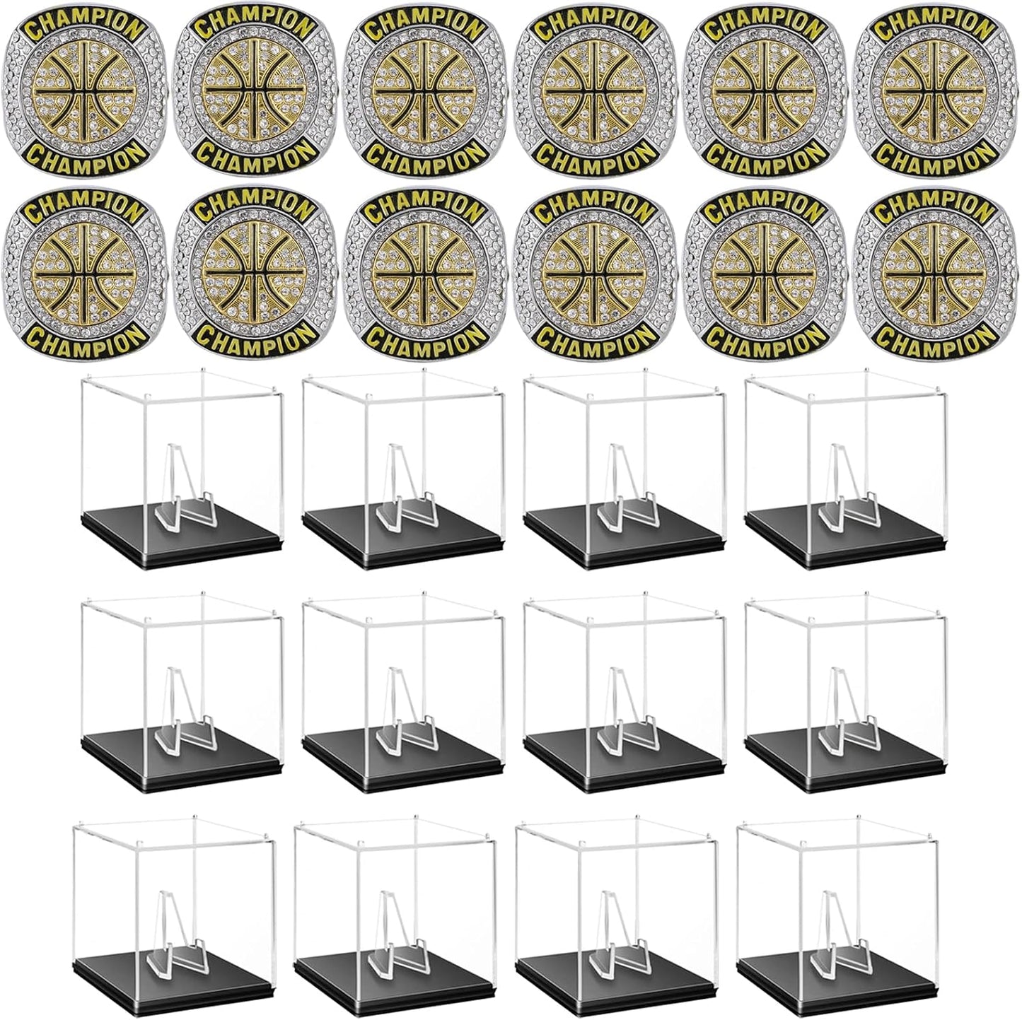 Anillos baloncesto tamaño 7-14 12 Pack MVP coleccionable