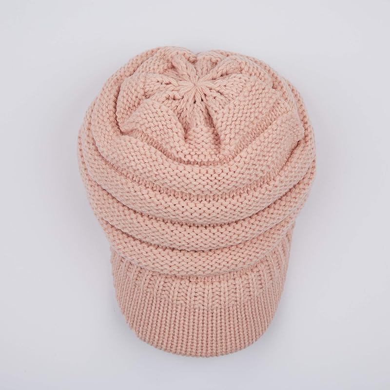 Sombrero punto acanalado ala mujer YJ-131