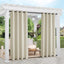 2 Cortinas opacas con peso impermeables resistentes viento