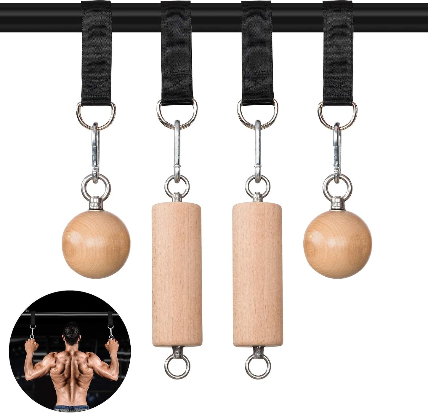 Set agarres madera entrenamiento escalada roca asas cuerda
