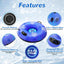 Trineo nieve inflable para toda la familia 3 pack