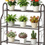 Soporte plantas 3 niveles metal para esquinas bronce