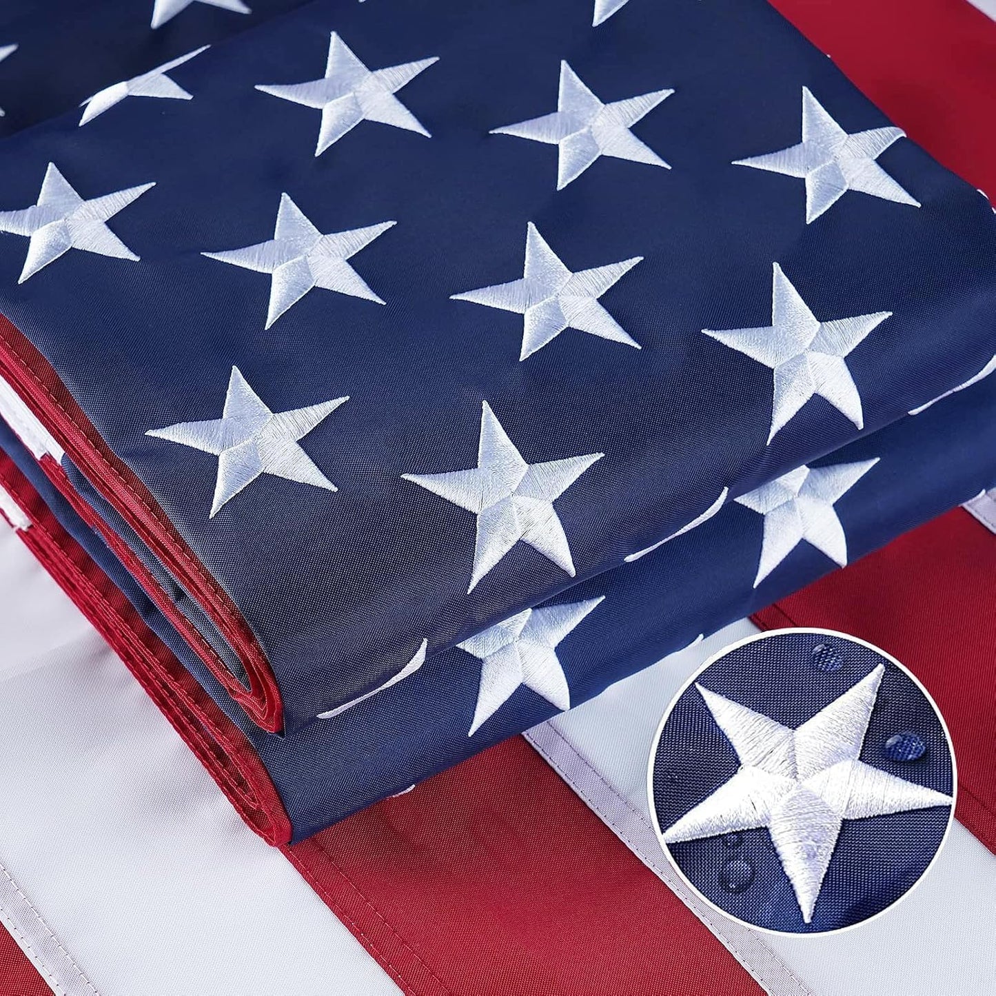 Bandera estadounidense 4x6ft para exteriores con ojales latón