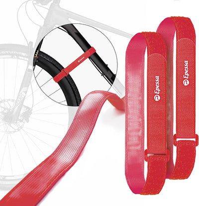 Correa ajustable rueda bicicleta con agarre gel