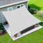 Toldo vela 12x16ft borde curvado gris claro transpirable