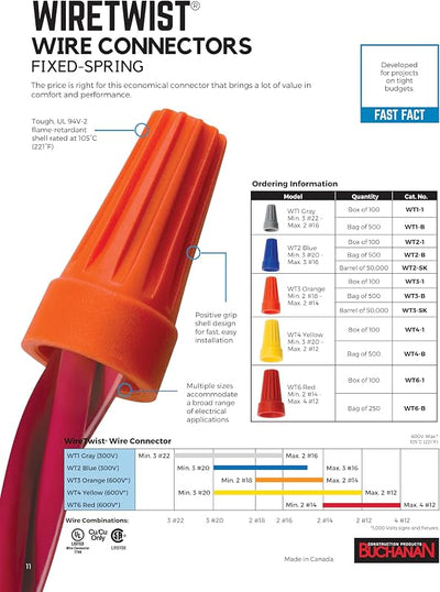 Conector cable WT2 azul 25 pzas