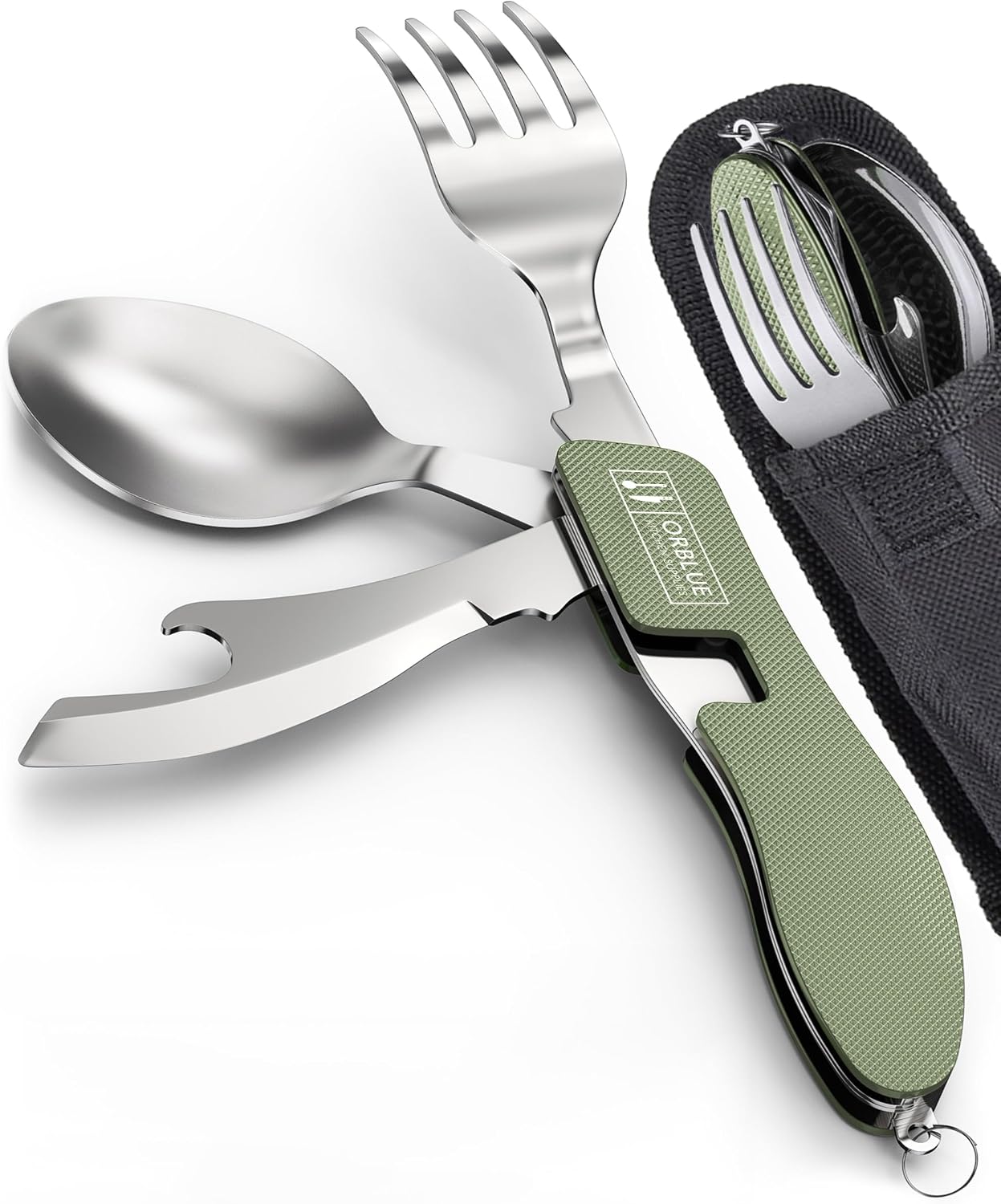 Set 2 Utensilios Comida 4en1 Acero Inox