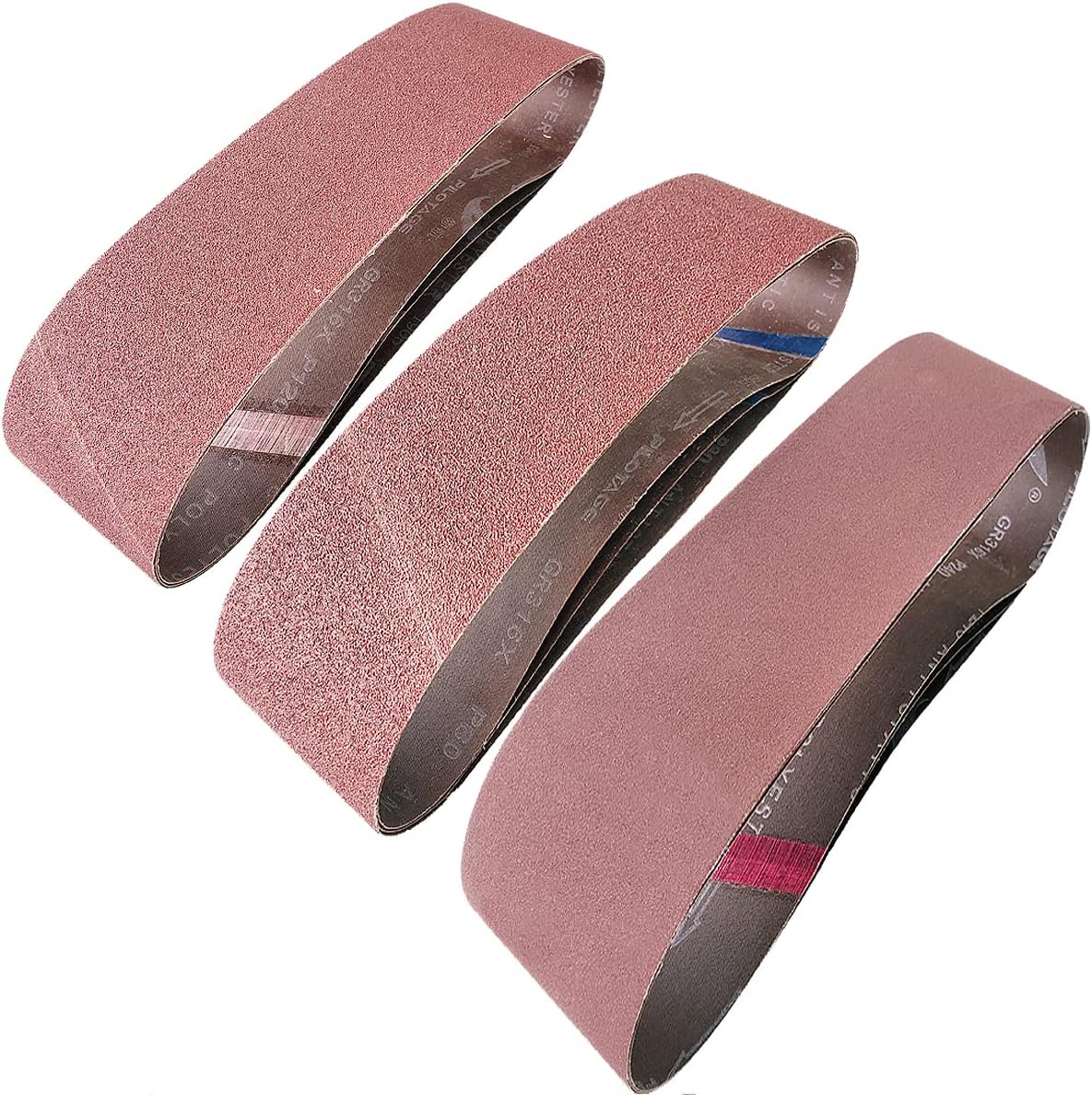 9 Correas Lijadoras 4x36pulg Grano 80-120