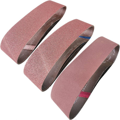 9 Correas Lijadoras 4x36pulg Grano 80-120