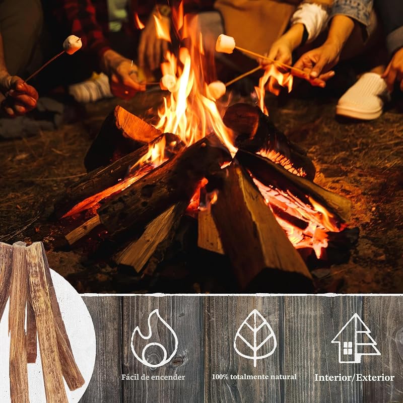Palos encendido pino 10lb para fogata chimenea estufa