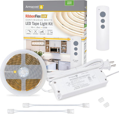Kit luz LED RibbonFlex 16pies control remoto 3000k