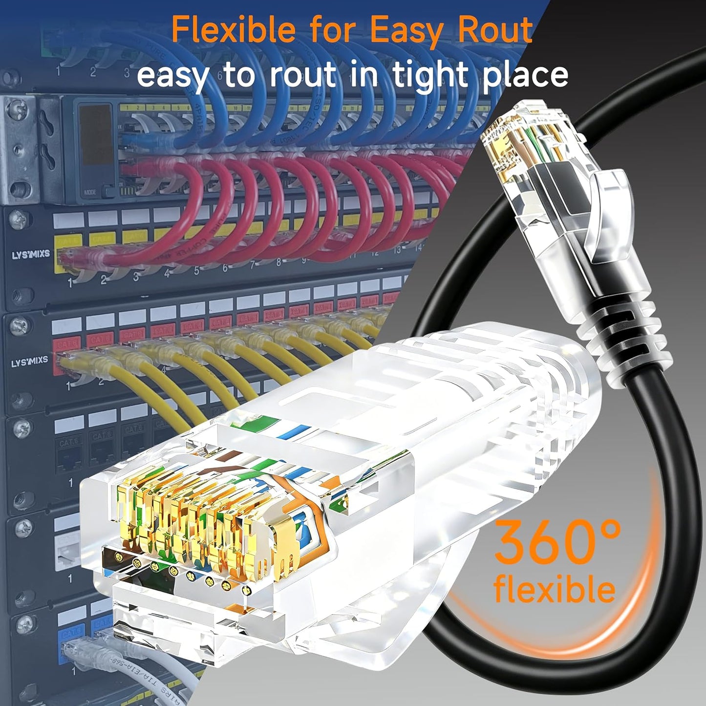 Cable Ethernet Cat6 1.5m pack 10 para datos y red doméstica