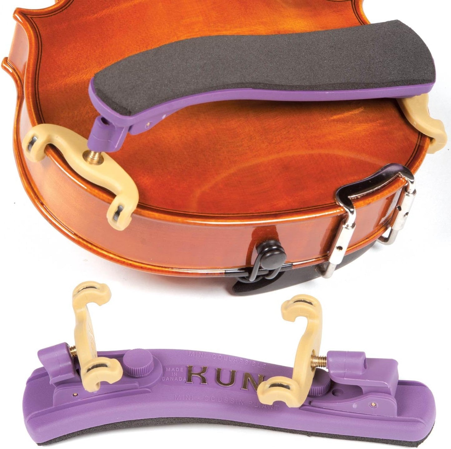 Estuche púrpura plegable para violín 1/16-1/4