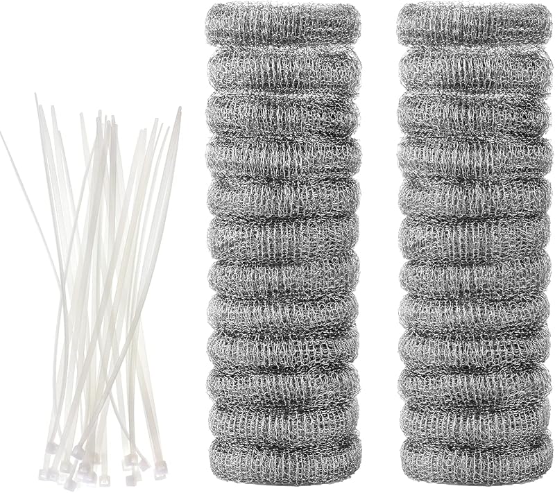 24 Trampas Pelusa Acero Inox para Lavadora con 24 Bridas