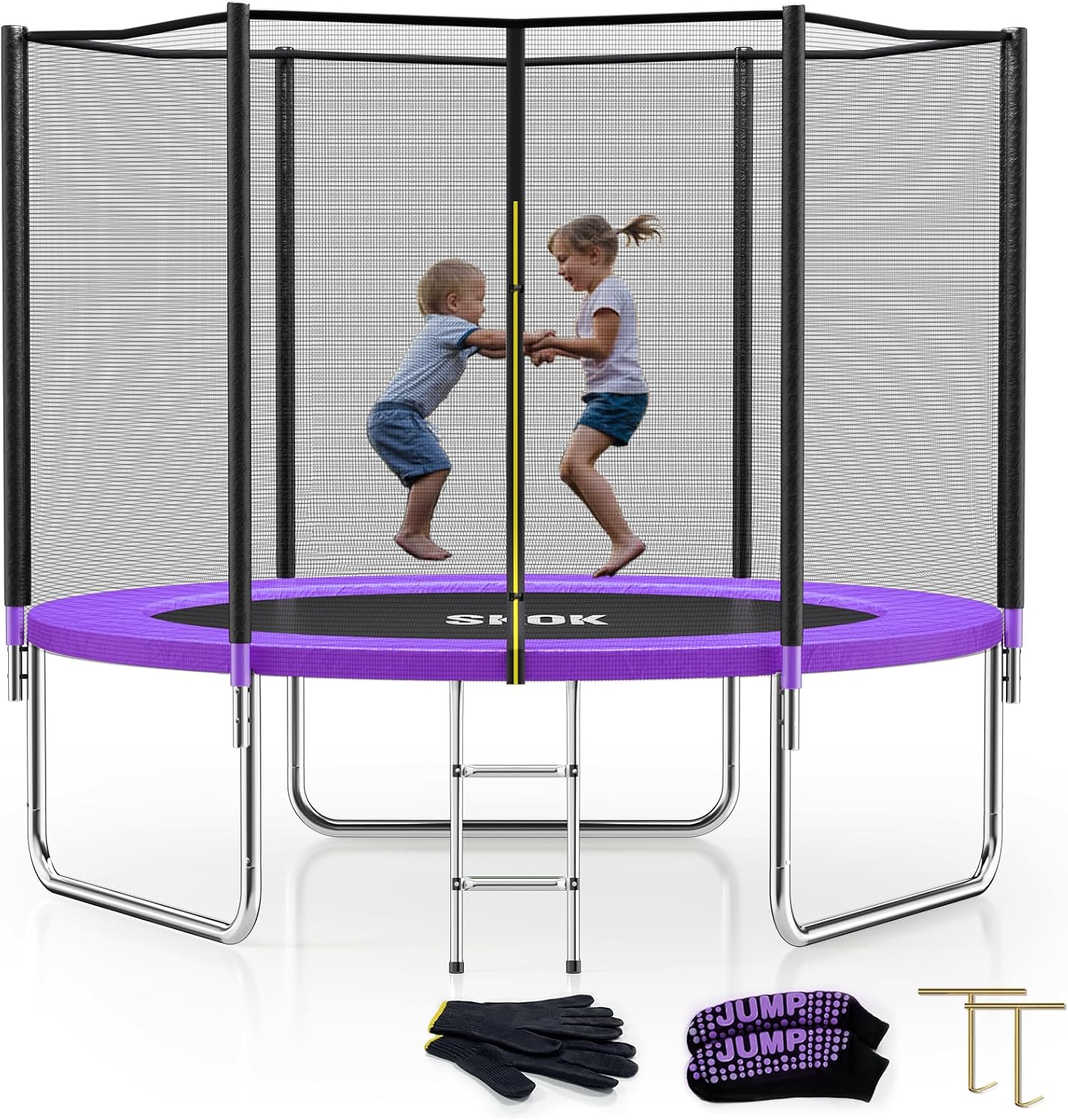 Trampolín para niños y adultos 400lbs con red ASTM
