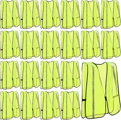 20 Chalecos Alta Visibilidad Malla Reflectante
