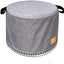 Cubierta redonda hoguera 19.5" impermeable gris